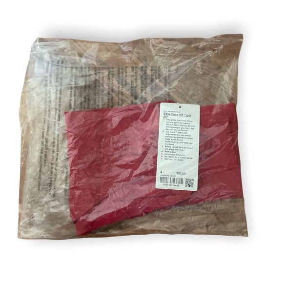 Lululemon Base Pace High-Rise Tight 25" Dark Red Size 4 - Picture 6 of 7